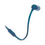 Beste in ear oordopjes JBL Tune 110 In-ear hoofdtelefoon met knoopvrije platte bandkabel en microfoon in blauw - voor grenzeloos muziekgenot met de Pure Bass Sound technologie