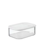 Beste kaasdoos Mepal Modula Kaasbox voor koelkast, 2000 ml, bewaardoos met deksel voor plakjes en brokken kaas, luchtdichte kaascontainer, keukenopslag en koelkastorganizer, wit