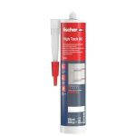 fischer High Tack AC montagelijm, geurneutrale, op water gebaseerde montagelijm voor binnen, acryllijm voor het verlijmen van componenten en compensatie van oneffenheden, 310 ml, wit