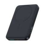 Baseus Enerfill MagSafe Powerbank, 10.000 mAh, 22,5 W, magnetische powerbank, USB C, draadloze externe batterijen voor mobiele telefoon, compatibel met iPhone 16/15/14/13/12/Pro/Pro Max-serie, zwart