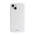 Beste telefoon hoesjes Reownest voor iPhone 13/14 hoesje Polka Dot esthetische telefoonhoes - wit