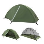 UnderwoodAggregator 1-persoons backpacktent - lichtgewicht waterdichte vierpersoons campingtent, eenvoudig op te zetten, compacte dometent voor 1 personen, wandeltent voor 3 seizoenen, voor kamperen