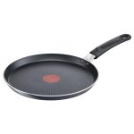 Beste pannenkoekenpan inductie Tefal XL Force crêpepan 25 cm, anti-aanbaklaag, sterk, zwart C38510