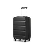 Beste handbagage koffer Kono 20 inch cabinekoffer | lichtgewicht bagage met harde schaal | TSA-slot | dubbele spinner-wielen | kleine handbagage voor reizen en zaken (zwart, 55 x 35 x 22 cm), Zwart, 20"(55x35x22cm),
