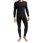 MT Heren Ski- & Thermokleding Set - Lange Onderkleding Zachte Binnenkant, zwart, 3XL