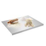 Luckwaii roestvrij stalen snijplank met aanslagrand 30 x 40 cm werkblad
