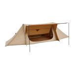 VEVOR Campingtent, lichte bushcraft-tent met kachelaansluiting en 2 zeilstangen, wintertenten, draagbare 4-seizoenentent voor 2 personen, voor wandelen, vissen, jagen en rugzakreizen