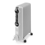 De'Longhi Radia S TRRS0920, Oliegevulde Radiator, voor Ruimtes tot 60m³, met 3 Verwarmingsniveaus, 2000W, Wit