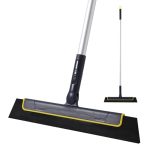 Yocada Vloerwisser 51 inch Bezem Perfect voor Douche Badkamer Keuken Thuis Tegel Huisdier Haar Bont Vloer Marmer Glas Venster Water Schuim Reiniging Lange Verstelbare Verwijderbare Handvat