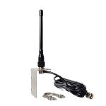 HYS VHF Marine antenne, rubberen antenne met houder, 5 m, RG58-kabel voor VHF Mobile Marine Radio's