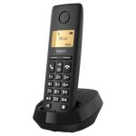 Beste huistelefoon Gigaset Pure 120 DECT-Telefon mit Anrufschutz, Anthrazit-Schwarz