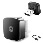 Beste draadloze CarPlay 2026 Draadloze Carplay & Android Auto Adapter 2-in-1, 2,4+5,0 GHz WiFi CarPlay Adapter, Plug and Play, 5.0 Bluetooth Stabiele Verbinding, USB C/A, Compatibel Met Telefoon iOS 10+ En Android 11+, V8