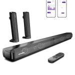 ULTIMEA 2.2 Soundbar voor tv-apparaten, scheidbare 2-in-1 soundbar voor tv, tv-luidspreker met meerdere EQ-modi, instelbaar via app, Bluetooth 5.3, ARC/optisch/Aux, Apollo S40 Pro, versie 2025