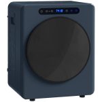 HOMCOM Mini Afvoerdroger 5kg Wasdroger met sterilisatie, blauw