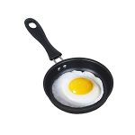 Beste pan voor eieren bakken Demoyaya Mini-eierpan, 12 cm, mini-eierpan met handvat, hittebestendig, anti-aanbaklaag, draagbaar, voor camping, inductiekookplaat, geschikt
