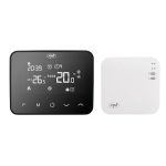 PNI CT40 PRO Draadloze thermostaat, met wifi, voor verwarmingssystemen, 4 dagelijkse programma's, handmatig, economische modus, bediening via Tuya Smart, ABS, wit