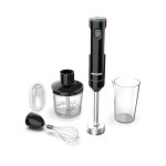 POYOCOM draadloze staafmixer met variabele snelheid, oplaadbaar, met type-C-kabel, 500 ml hakmolen, 600 ml vat, eiergarde, voor smoothies, babyvoeding en soep - zwart