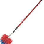 Synx Tools Ragebol Stofdoek, spinnendrager met telescoopsteel, 155 cm, lange stofdoek, stofdoek, huishoudartikelen, roerbal met telescoopsteel, reiniging, uittrekbaar, stofdoek