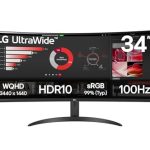 Beste 34 inch curved monitor LG UltraWide | Bureaumonitor VA 34 inch gebogen WQHD 21:9