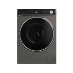 Sharp ES-NFH914CADA-DE Wasmachine, voorlader, 9 kg/A (A tot G), 1400 omw/min, goedgekeurde inverter-motor, 15 programma's, stoomfunctie, AquaStop/Espresso Gray