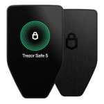 Trezor Safe 5 – Crypto Hardware Wallet met Secure Element en Wachtwoordzin, Helder Touchscreen met Haptische Feedback voor Bitcoin en Andere Coins & Tokens (Black Graphite)