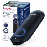 Beurer BiteX Day&Night Insectenbeetheler BR 90, muggenbeet-warmtestift voor de behandeling van insectenbeten en -steken, elektronische beetheler, met licht voor gebruik in het donker, reisgadget