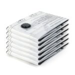 GRIFEMA GH83-4, 6 stuks vacuüm opbergzakken 60x40 cm - herbruikbare ruimtebesparende zakken voor dekens, dekbedden, kleding, seizoensgebonden kleding en reisbagageopslag