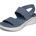 Skechers Ultra Flex 3.0 damessandalen, leisteen, 39 EU