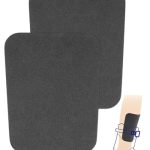 LEPJOS 2 stuks scheenbeschermers van EVA, zelfklevend, op maat te snijden, antislip en dempend, voor skischoenen, snowboarden, scheenbescherming, rugbeenbescherming, dik schuim