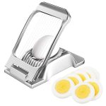 Beste eiersnijder Newpop Sodo Eiersnijder van robuust aluminium, professionele eiersnijder, vaatwasmachinebestendig, individuele spanning en stabiele spanning voor eieren, kiwi, aardbeien, zachte levensmiddelen