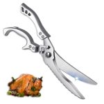 Beste wildschaar Roestvrij stalen vleesschaar, beenschaar, gevogelteschaar voor vlees, keukenschaar, roestvrij staal, multifunctionele schaar, keukenschaar, gevogelteschaar voor vlees, kip, vis, groenten