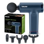 Beste massagegun Beurer PowerReload massagepistool, professionele triggerpointmassage voor ontspanning & regeneratie, krachtig spiersmassageapparaat met 5 opzetstukken, 5 intensiteitsniveaus,extreem stil & accu tot 4u