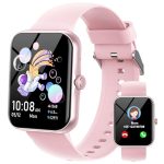 Ucani Fitnesstracker, smartwatch voor kinderen, smartwatch voor jongens en meisjes, 100 modi, sport, wekker, stappenteller, slaapmonitor, games, 1,83 inch HD Smart Watch voor jongeren, 5-16 jaar