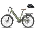 Fafrees F26 PRO Elektrische Fiets, 26 Inch Elektrische Stadsfiets Dames Heren, 250W Motor, 36V/14.5Ah batterij, Ondersteuning 35-60 KM, 7 Versnellingen ebike, Unisex Volwassene (Groen)