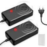 Leiortufa Ultrasone marterverjager met stekker, marterafweer voor huis, garage, zolder en kelder (230 V, 50 m² bereik, anti-gewenningseffect)