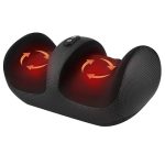 Beste voetmassage apparaat bij neuropathie Nekteck Shiatsu Voetmassageapparaat met Warmte, Voet- en Kuitmassageapparaat met Massageroller, Lichtgewicht en Compact voor Circulatiepijn Verlichting, Geschikt voor Kantoor en Thuis (Zwart)