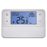 Emos Digitale kamerthermostaat met OpenTherm-ondersteuning - programmeerbare, bekabelde, opbouwthermostaat, wit, 12,6 x 8,4 x 2,6 cm