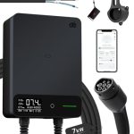 dé Wallbox Laadpaal 7,4 kW met APP, Laadkabel Type 2 7,5 m