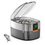 Ultrasone reinigingsmachine, KECOOLKE 750ml sonische reiniger met digitale timer voor bril, ringen, munten, vingerring, zilver