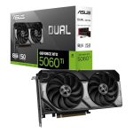 Beste NVIDIA videokaart Asus Dual NVIDIA GeForce RTX 5060 Ti 8 GB GDDR7 - grafische kaart (PCIe 5.0, DLSS 4, HDMI 2.1b, DisplayPort 2.1b, 2.5-slot, axiale ventilatoren, 0dB technologie, Dual BIOS)