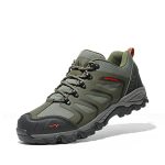 NORTIV 8 Waterdichte wandelschoenen voor heren, lage top, lichte outdoor trekking, camping, trailschoenen, 44 EU
