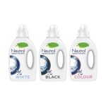 Beste hypoallergeen wasmiddel Neutral Neutral 0% Wit + Zwart + Kleur Vloeibaar Wasmiddelpakket, parfumvrij en hypoallergeen - 3 x 20 wasbeurten - Voordeelverpakking