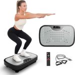 Beste trilplaat JOROTO JV30 Vibratieplaat | Training voor het hele lichaam voor thuis| 9 Schudstanden | 99 Trillingsniveaus | met Afstandsbediening Weerstandsbanden | Belastbaarheid 150kg | Gewichtsverlies