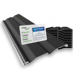 HEXIM Siding Gevelpanelen, voor buiten, gevelbekleding, weerbestendig, kunststof panelen, pvc-U-bekleding, buitenwand, huisbekleding, uv-bestendig, (1 paneel, antraciet, 0,48 m²)