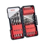 Bosch 18-delige HSS Spiraalboorset PointTeQ (voor metaal, in ToughBox, Ø 1-10 mm, professionele accessoires boormachine)