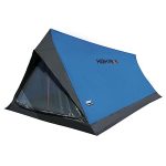 High Peak Huistent Minilite, campingtent voor 2 personen, lichtgewicht 1,0 kg, kleine pakmaat, 1500 mm waterdicht, ventilatiesysteem, muggenbescherming, blauw/grijs