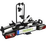 EUFAB 11521 Premium ll Fietsendrager voor trekhaak, geschikt voor e-bikes.,zwart
