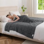 Beste verzwaringsdeken Good Nite Verzwaarde deken voor volwassenen, deken voor stressverminderende therapie, zware deken voor kalme zintuigen (grijs, 4 kg, 125 x 150 cm)