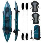 Beste opblaasbare kajak Kayak Opblaasbare Wattsup COD 2-zits – 410 x 85 cm (13'4 inch x 33 inch) – PVC gelamineerd + Dropstitch – compleet pakket – max. 220 kg