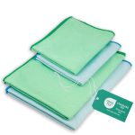 ELEXACLEAN Raamdoek streeploos, microvezel ruitendoek (4 stuks, 60x40 cm & 40x30 cm) OEKO-TEX® STANDARD 100 - glasdoeken